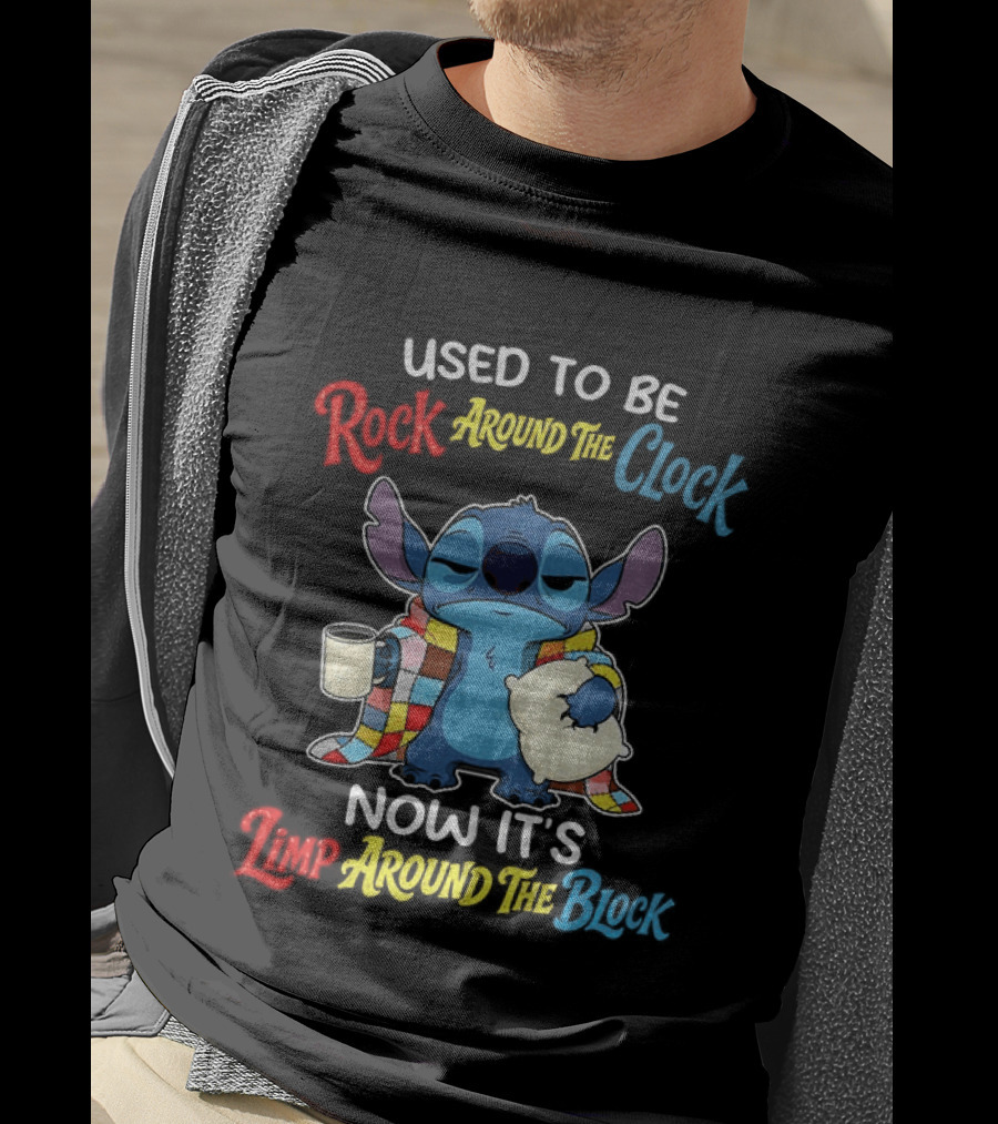 Stitch Used To Be Rock Around The Now It's Limp Around The Block T-Shirt