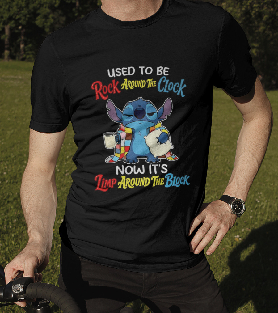 Stitch Used To Be Rock Around The Now It's Limp Around The Block T-Shirt