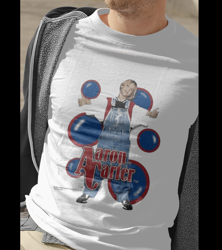 Aaron Carter 90s Overalls Style Pop Music Nostalgia T-Shirt