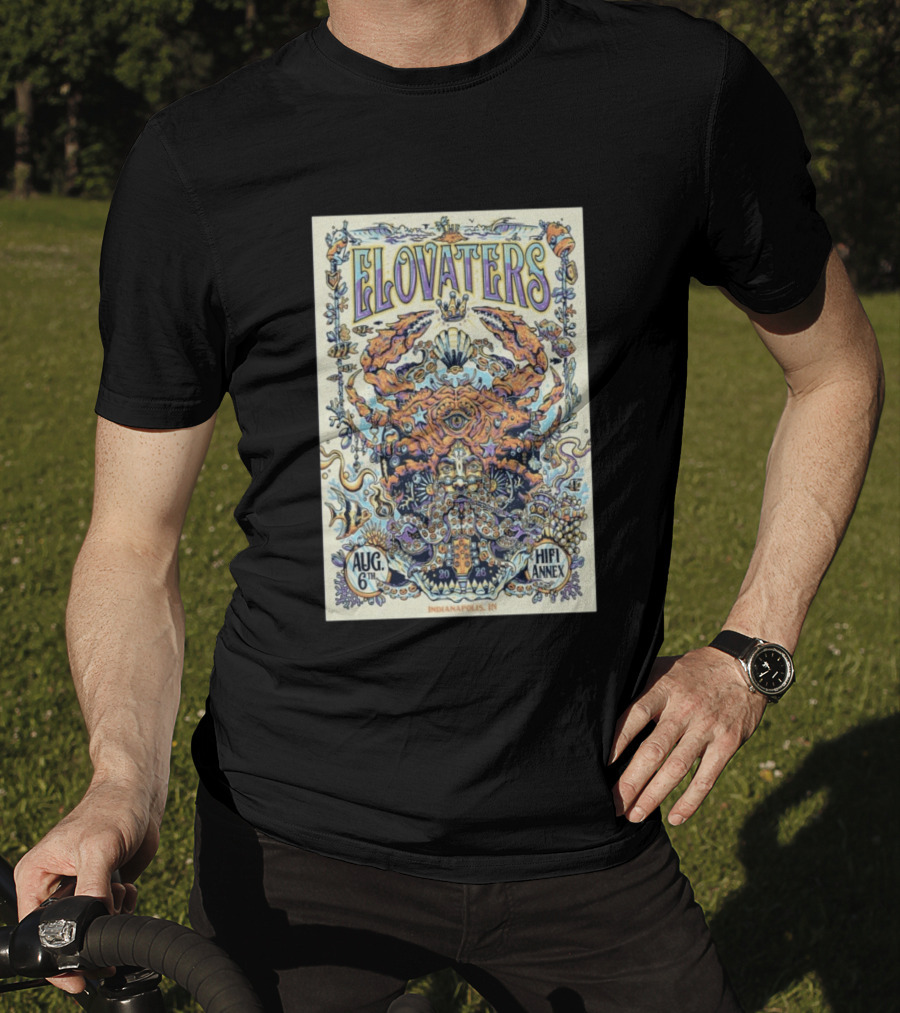 The Elovaters Aug 6 2026 Indianapolis IN Hifi Annex Tour T-Shirt