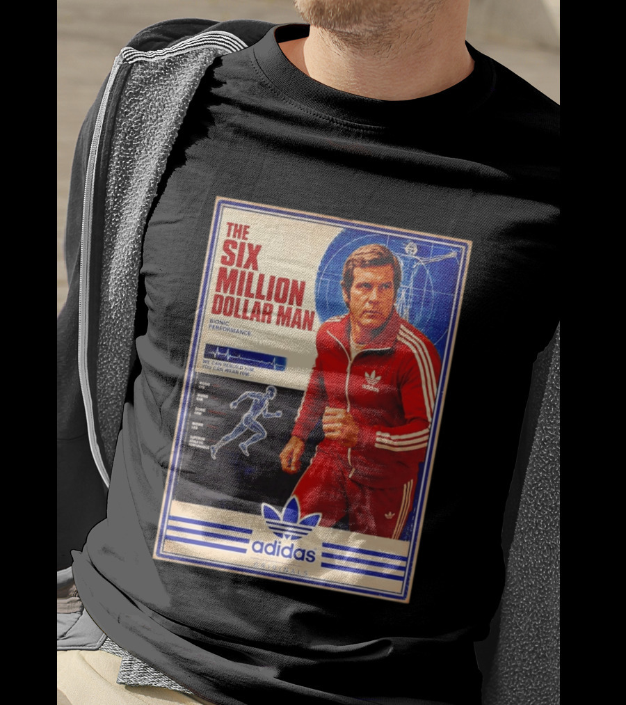 The Six Million Dollar Man Adidas Bionic Performance Originals T-Shirt