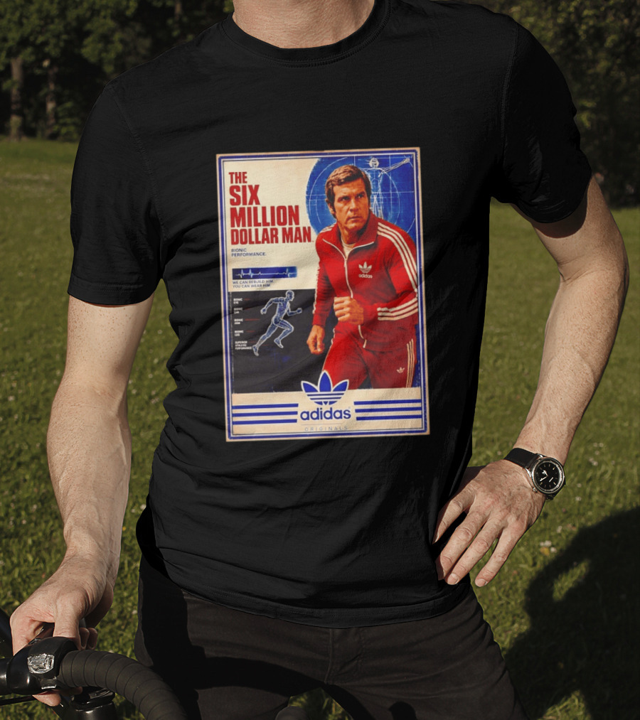 The Six Million Dollar Man Adidas Bionic Performance Originals T-Shirt