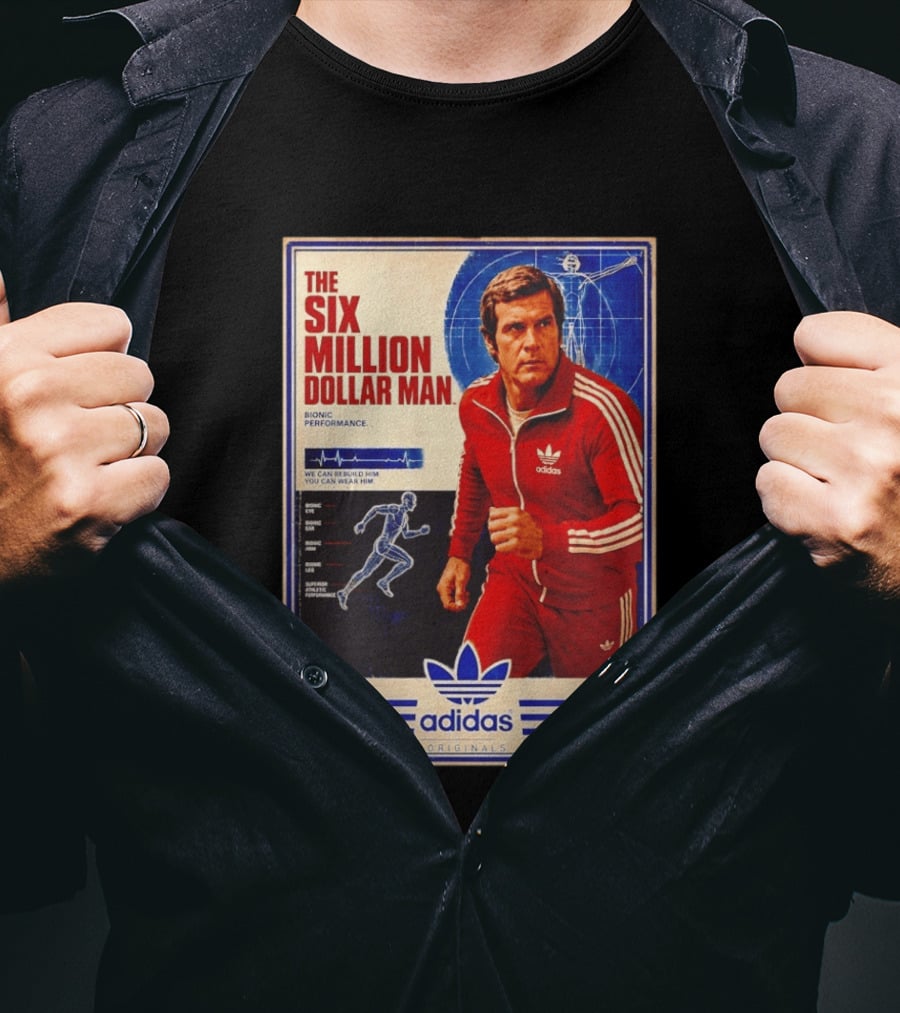 The Six Million Dollar Man Adidas Bionic Performance Originals T-Shirt