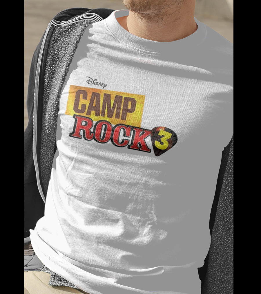 Disney Camp Rock 3 Logo And Guitar Pick T-Shirt