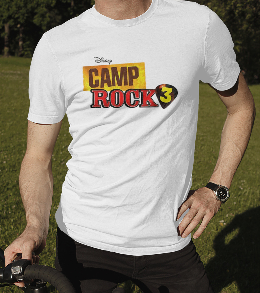Disney Camp Rock 3 Logo And Guitar Pick T-Shirt
