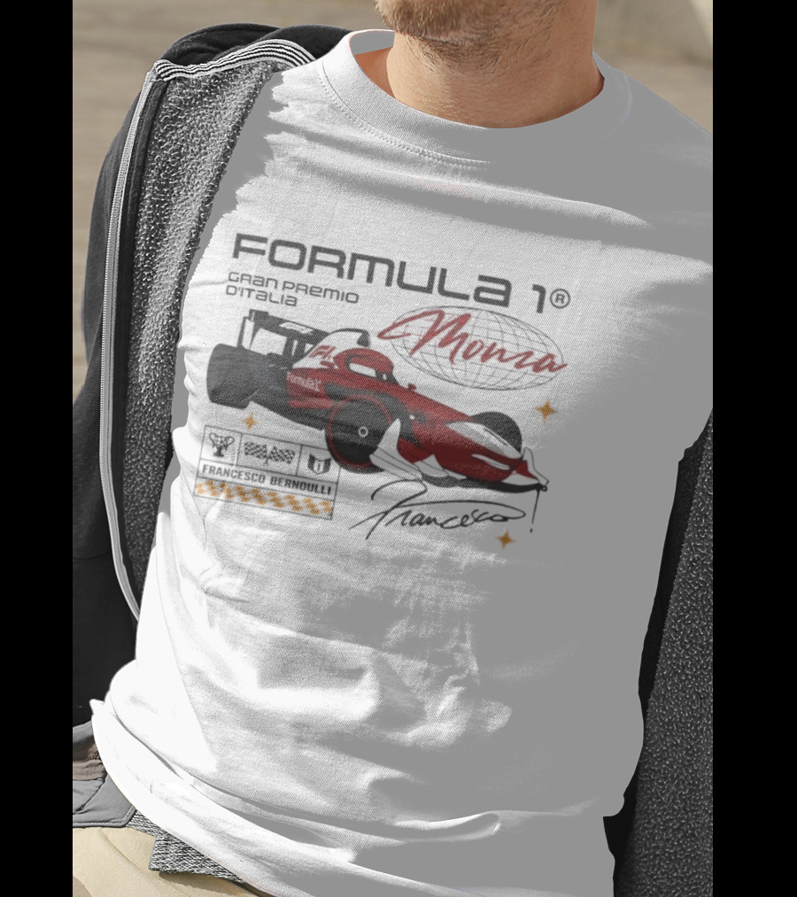 Formula 1 Gran Premio D'Italia Francesco Bernoulli Pixar Cars T-Shirt