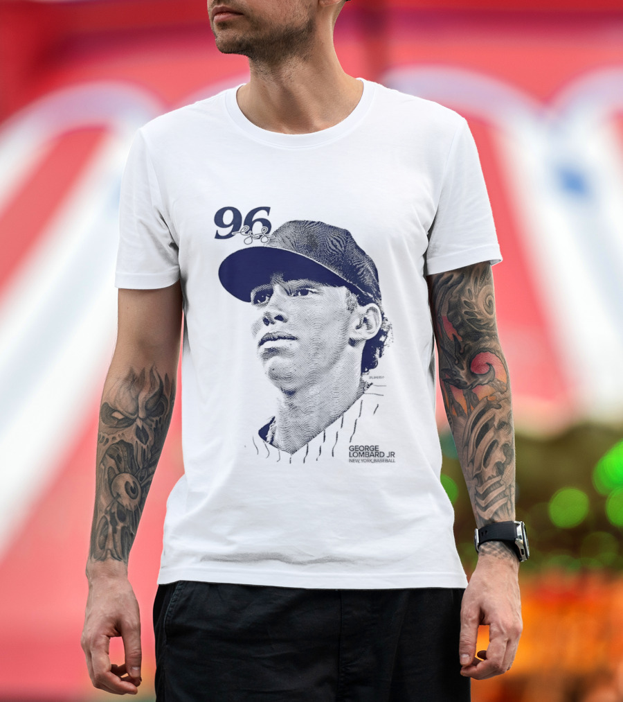 George Lombard Jr. 96 New York Yankees Baseball Lineage Series T-Shirt