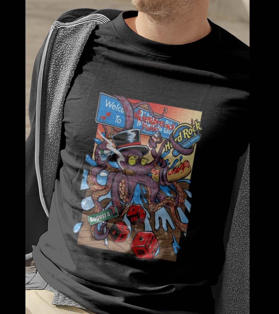 Widespread Panic Atlantic City Hard Rock Hotel And Casino August 14 16 2026 Event T-Shirt