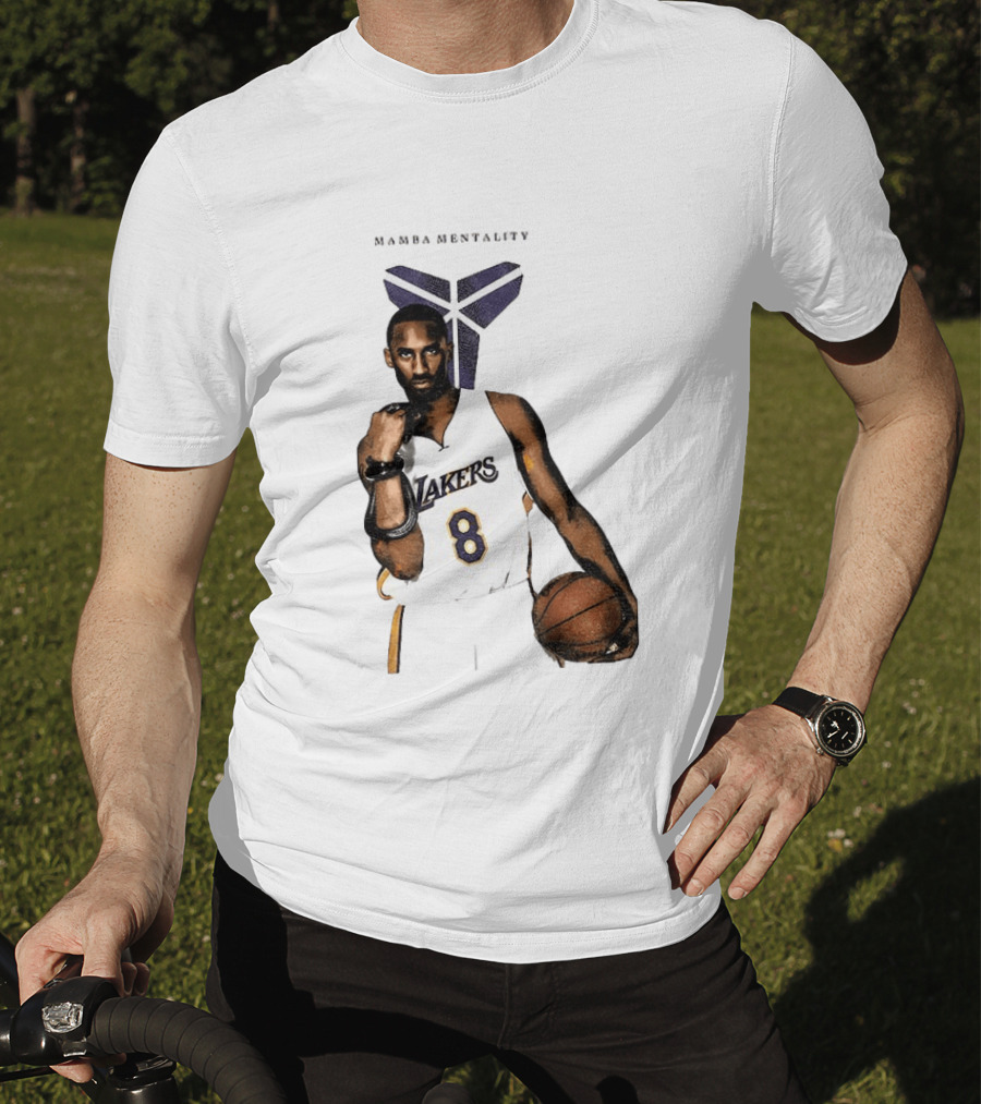 Kobe Bryant Mamba Mentality Los Angeles Lakers 8 Basketball Player T-Shirt