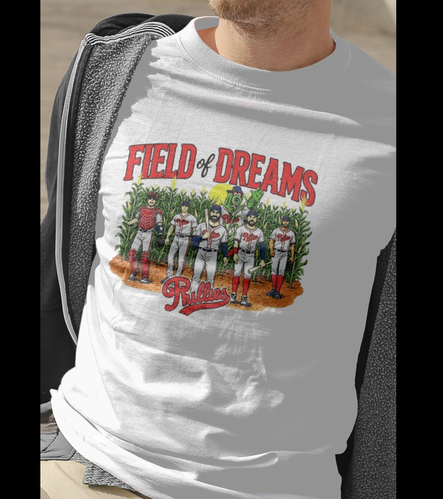MLB Phillies Field Of Dreams 2026 Dyersville Iowa Cornfield Event T-Shirt