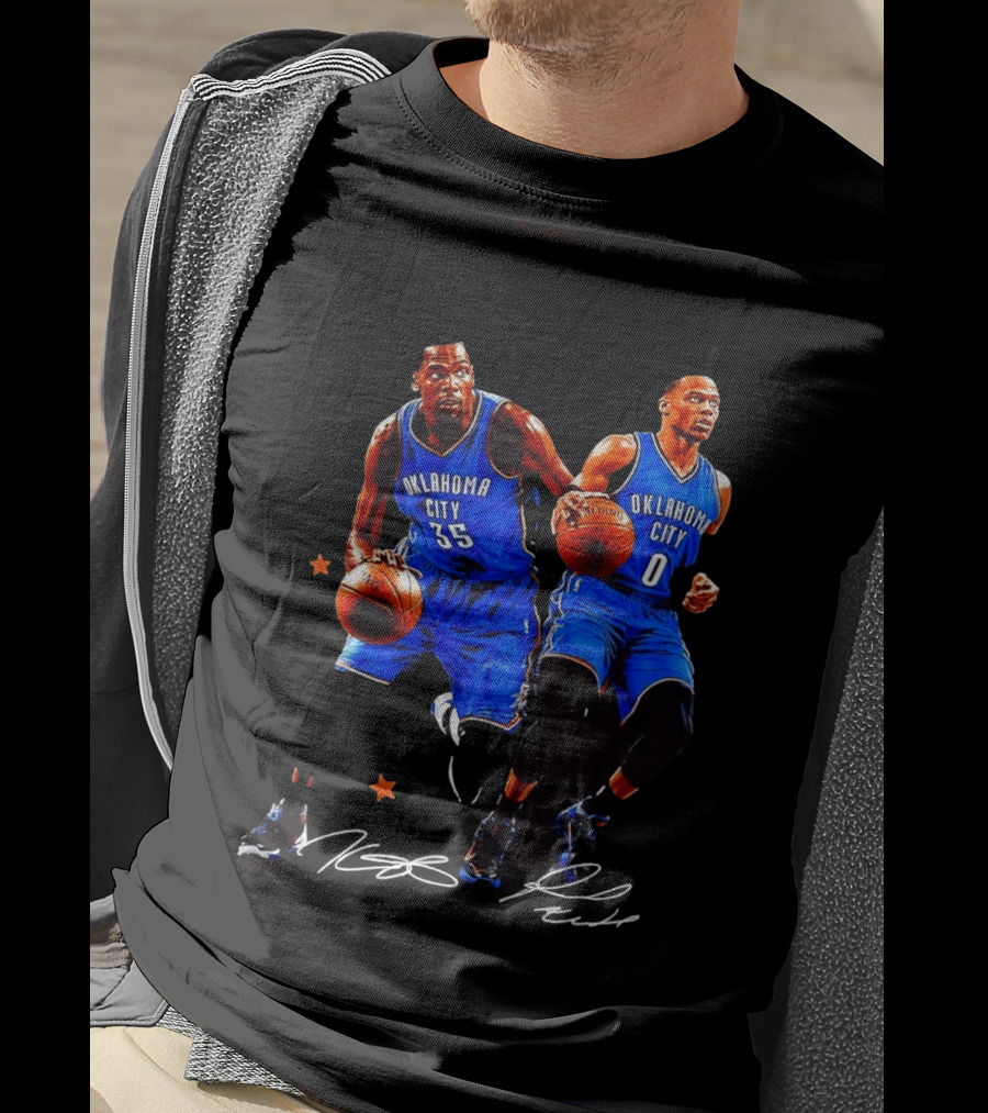 Russell Westbrook Kevin Durant Oklahoma City Thunder NBA 35 0 T-Shirt