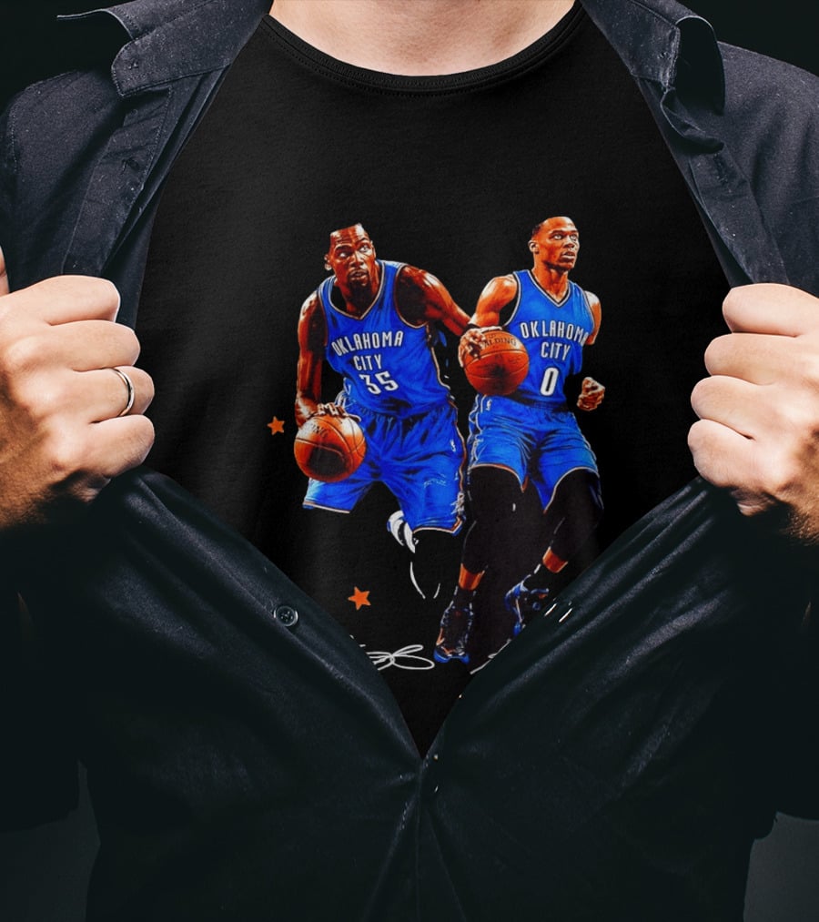 Russell Westbrook Kevin Durant Oklahoma City Thunder NBA 35 0 T-Shirt