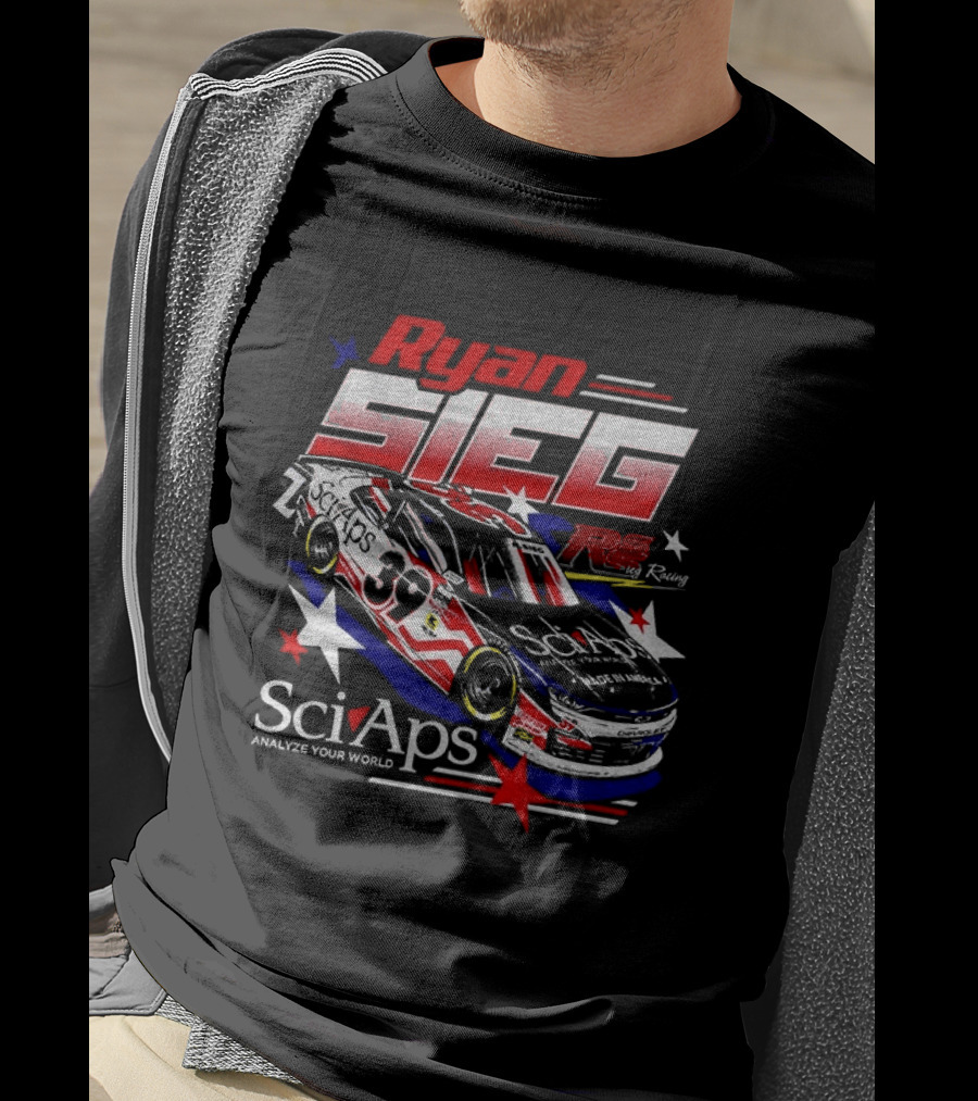 Ryan Sieg NASCAR SciAps Chevrolet Camaro 39 Racing Car T-Shirt