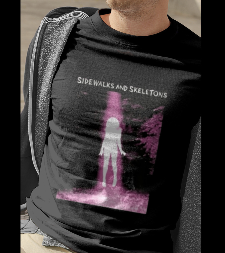 Sidewalks And Skeletons Ethereal Gothic Aesthetic Phantom Scene T-Shirt