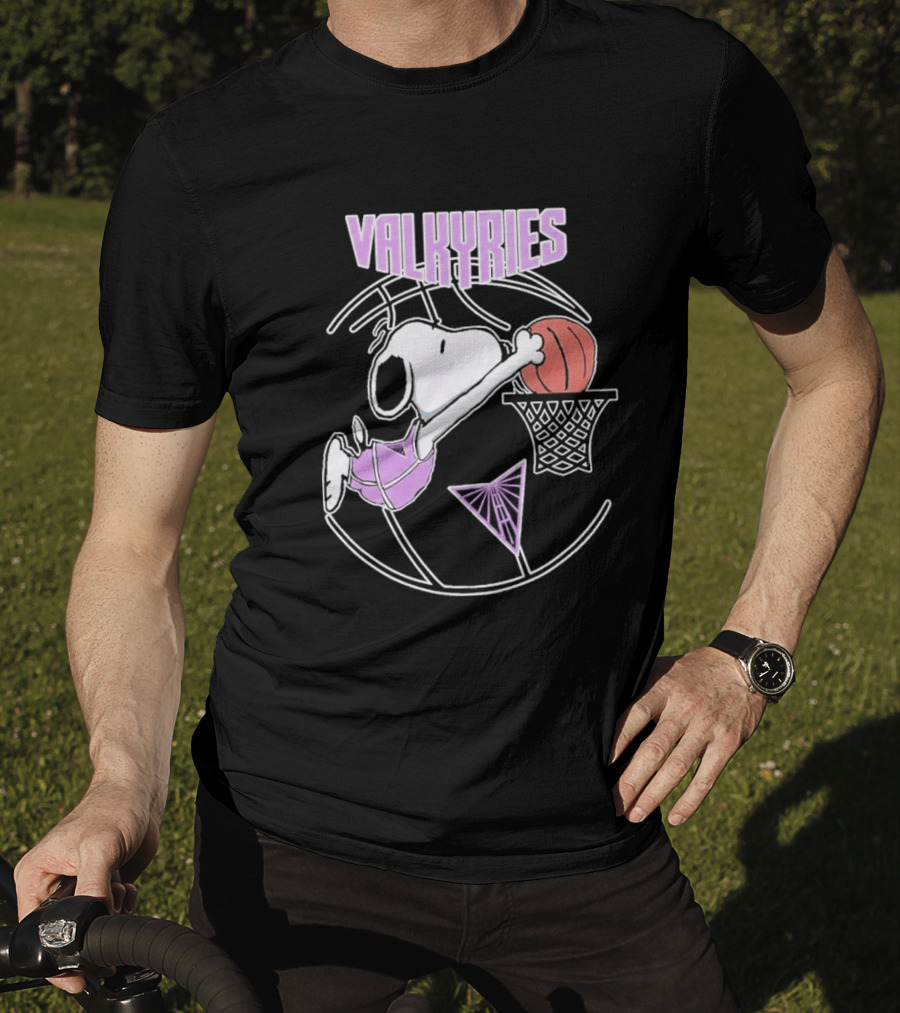 Snoopy Valkyries Basketball Dunk WNBA Golden State T-Shirt