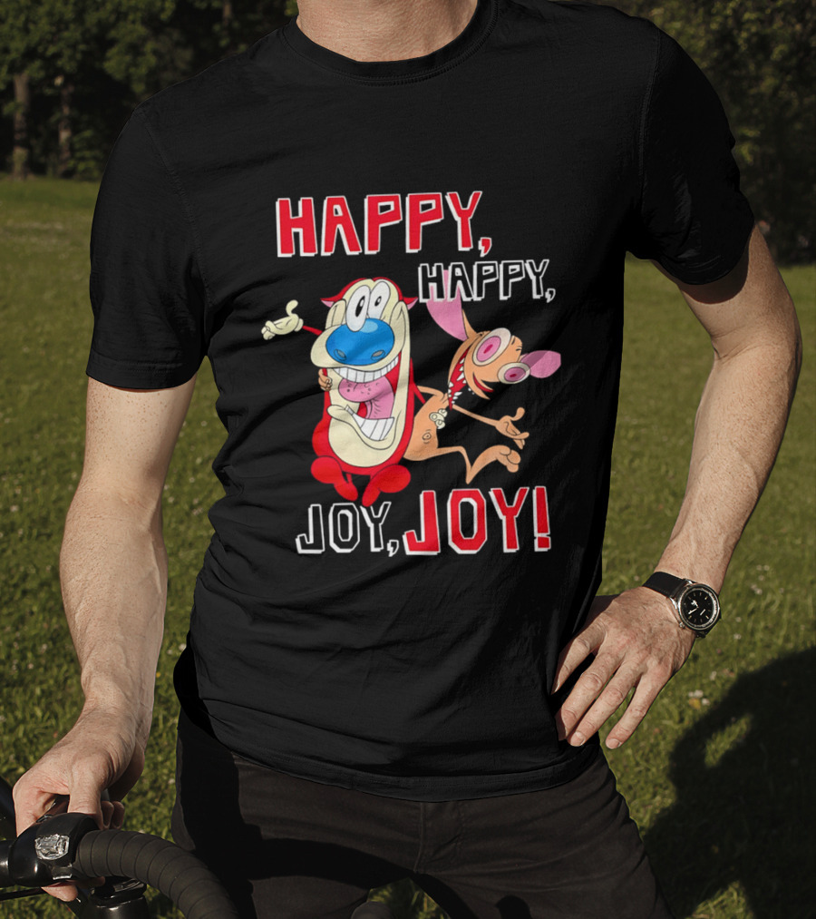 Happy Happy Joy Joy Ren Stimpy Characters T-Shirt