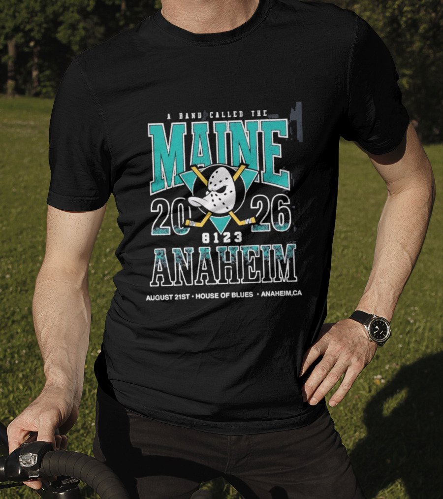 A Band Called The Maine 2026 Anaheim House Of Blues August 21 Event T-Shirt