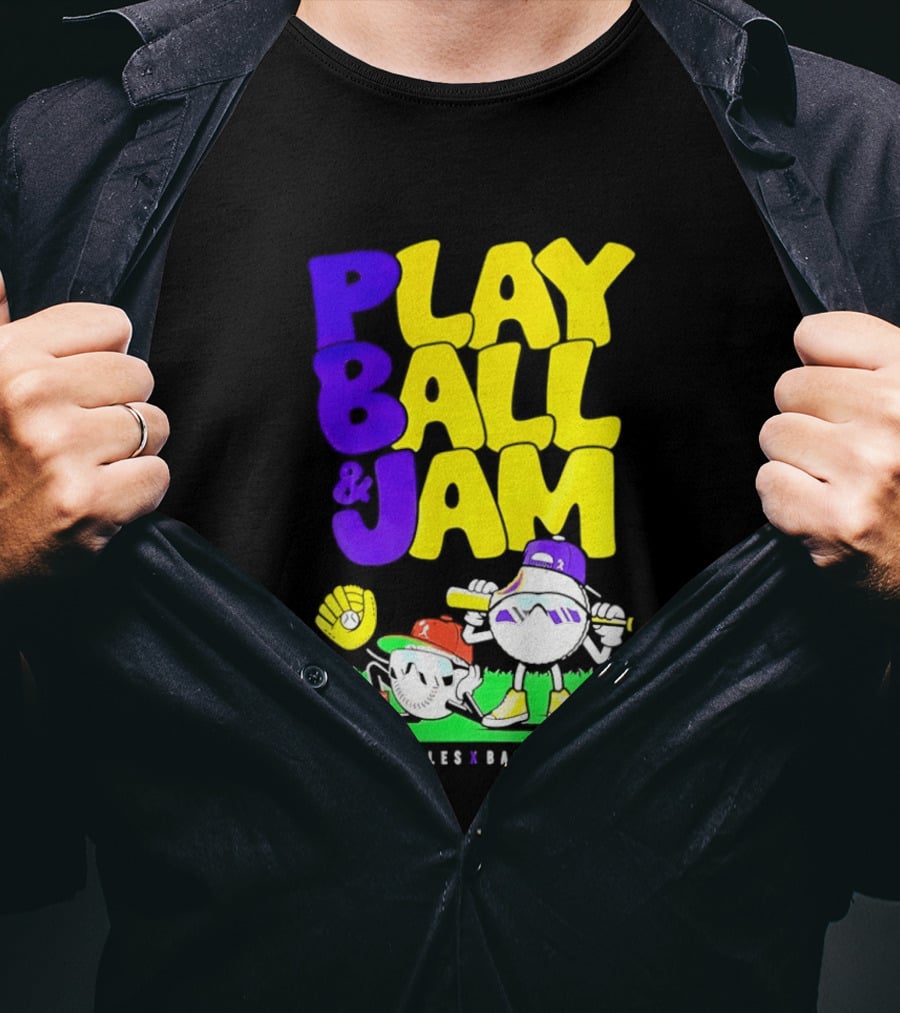 Play Ball Jam Uncrustables Baseball Fun T-Shirt