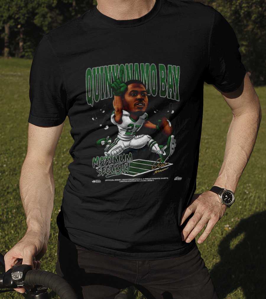 Quinyonamo Bay Maximum Security Quinyon Mitchell Philadelphia Eagles 27 T-Shirt