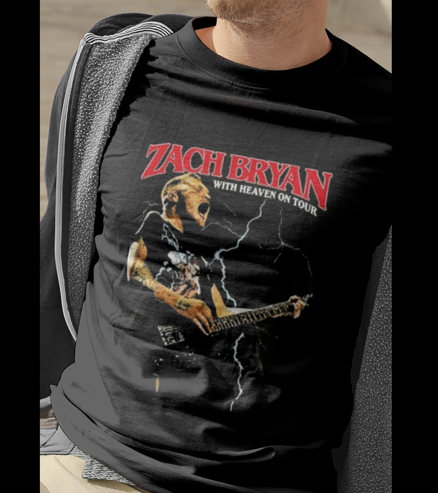 Zach Bryan With Heaven On Tour Live 8.13.2026 Empower Field Mile High Denver Co T-Shirt