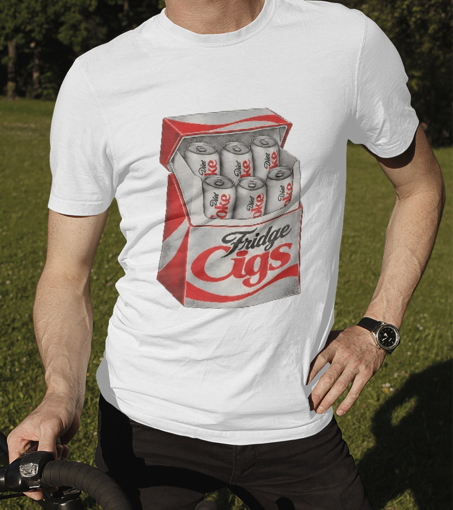 Fridge Cigs Box With Diet Coke Cans T-Shirt