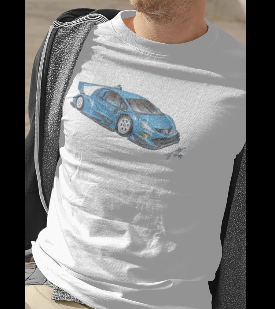 Grentperez Fig Blue Race Car T-Shirt