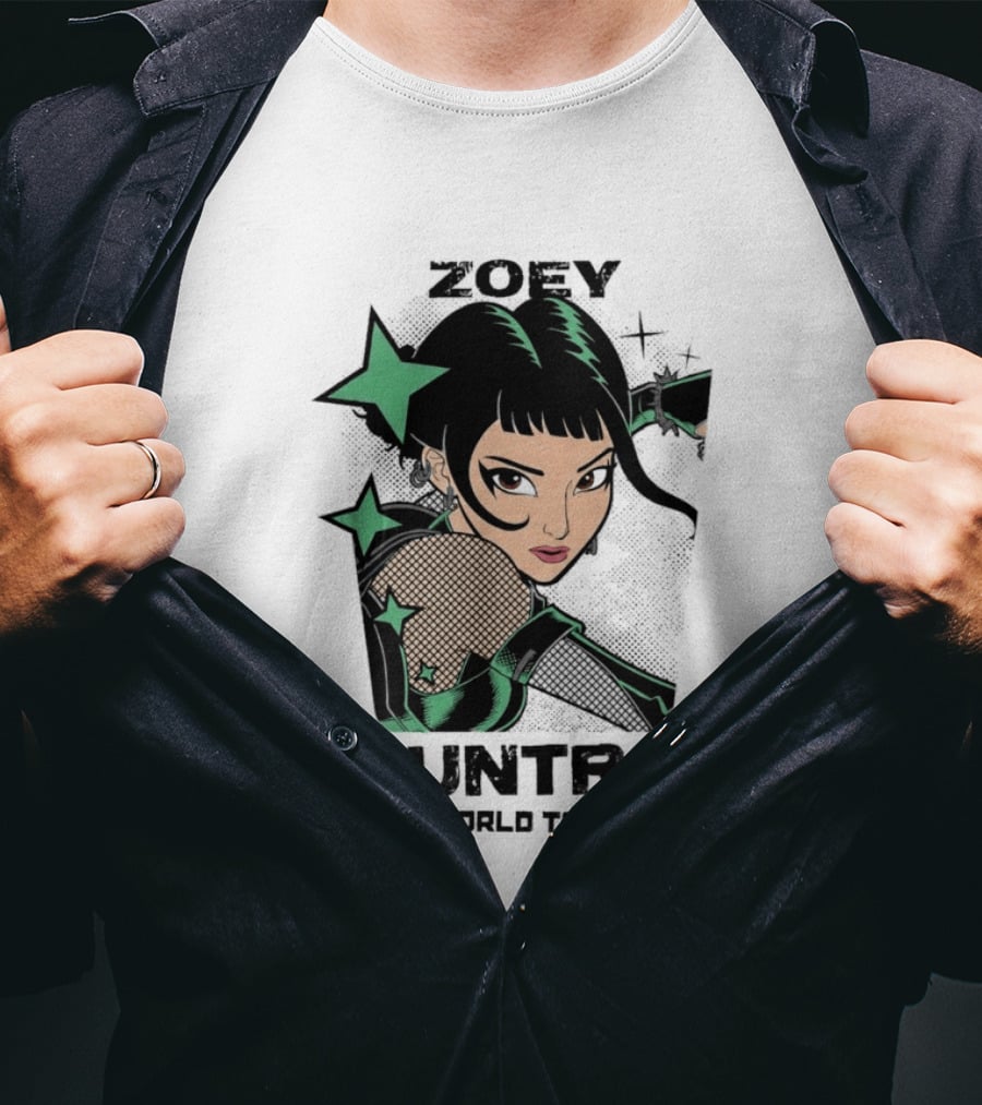 Zoey Huntr/X Girlz Tour Kpop Demon Hunters T-Shirt