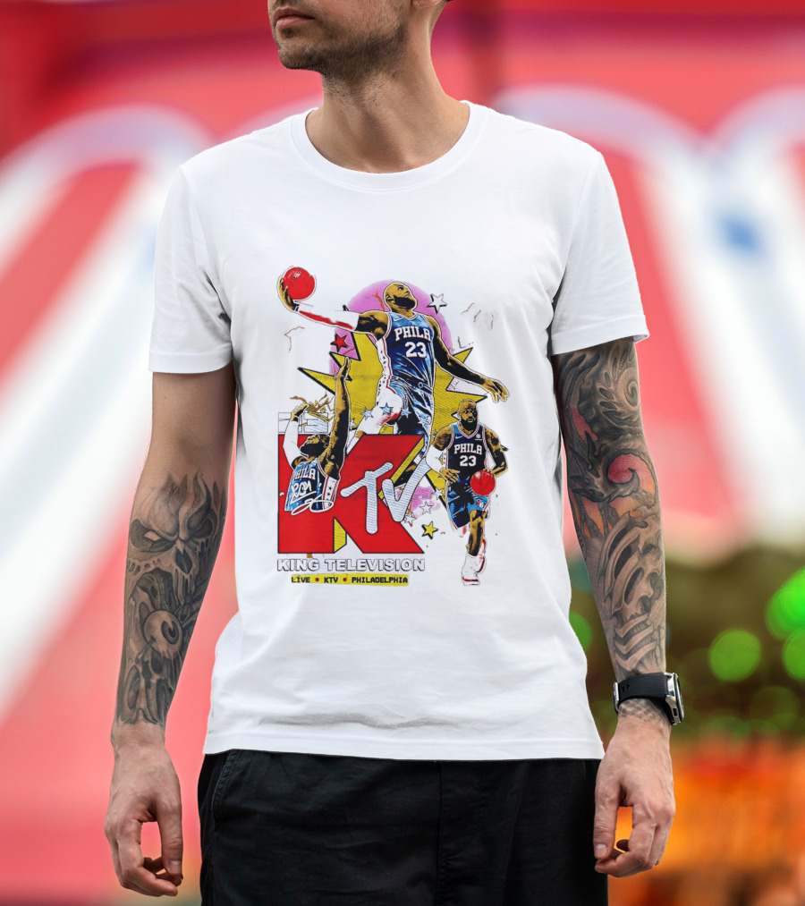 King Television Philadelphia 23 Philadelphia 76ers NBA KTV MTV Live T-Shirt