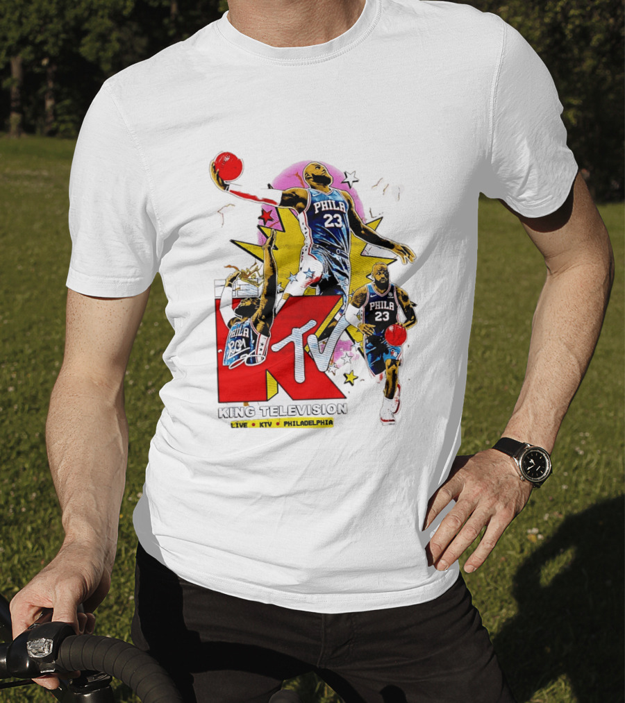 King Television Philadelphia 23 Philadelphia 76ers NBA KTV MTV Live T-Shirt