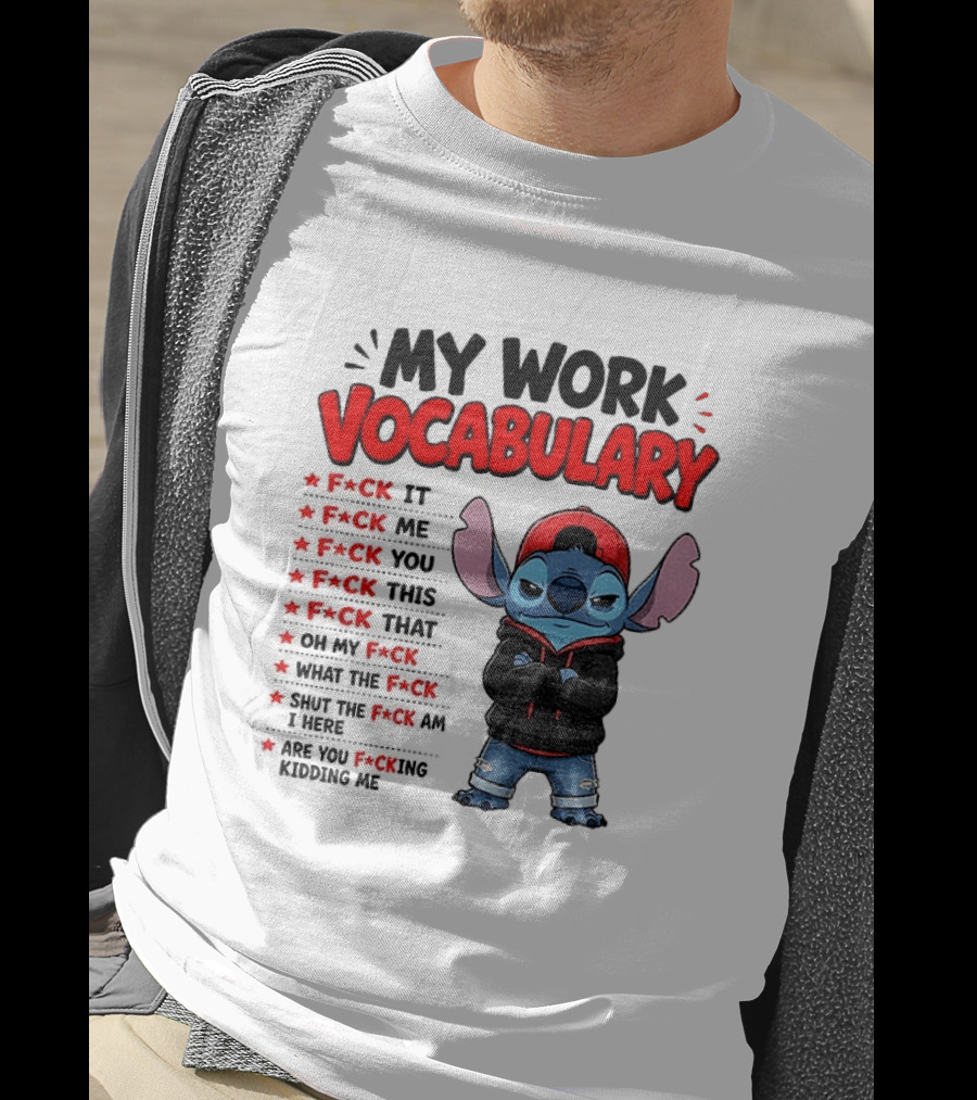 Stitch My Work Vocabulary F*ck It You This That Are You Kidding Me T-Shirt