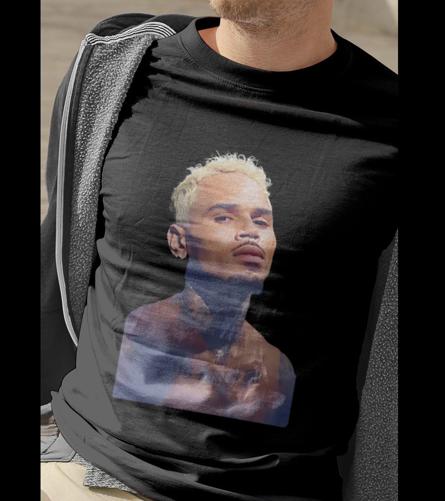 Chris Brown Blond Hair Tattoo T-Shirt