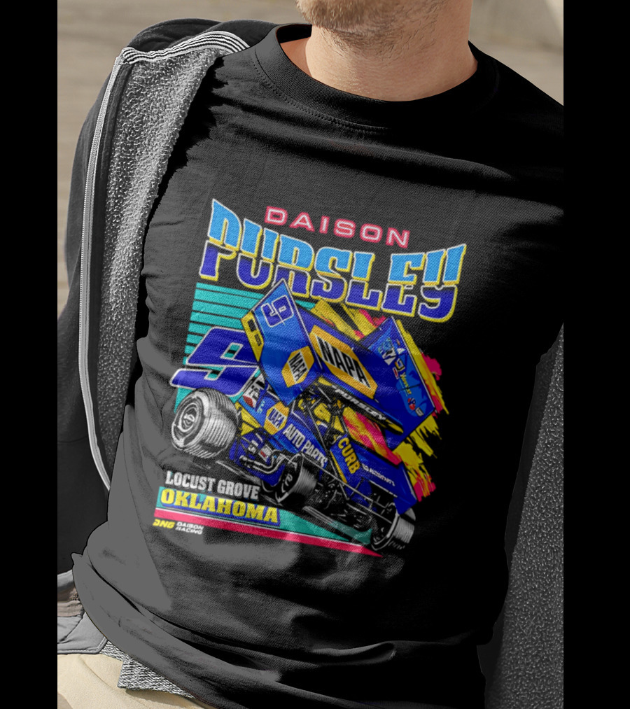 Daison Pursley Locust Grove Oklahoma Sprint Car Racing 9 Team T-Shirt