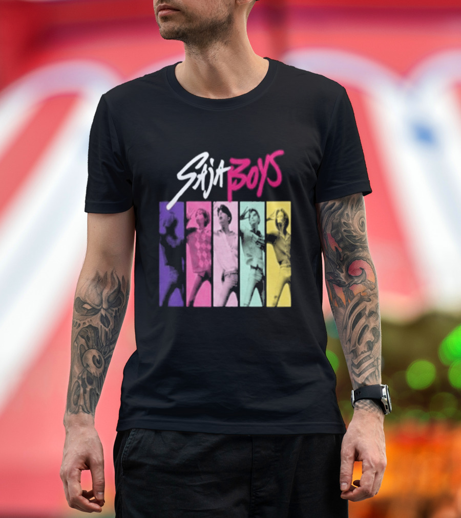 Saja Boys Kpop Demon Hunters World Tour Colorful T-Shirt