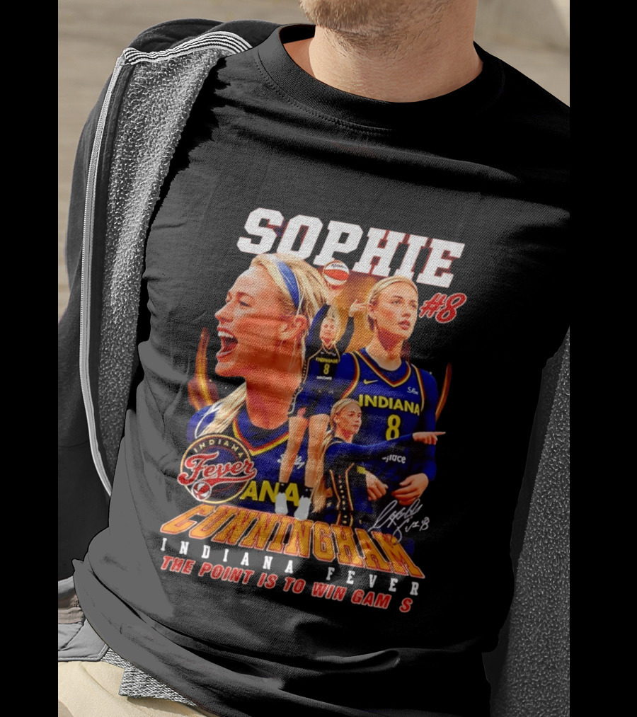 Sophie Cunningham Indiana Fever #8 The Point Is To Win Games 2026 T-Shirt