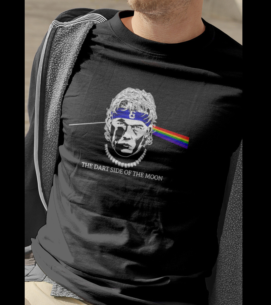 The Dart Side Of The Moon Rainbow Prism Luke Littler T-Shirt