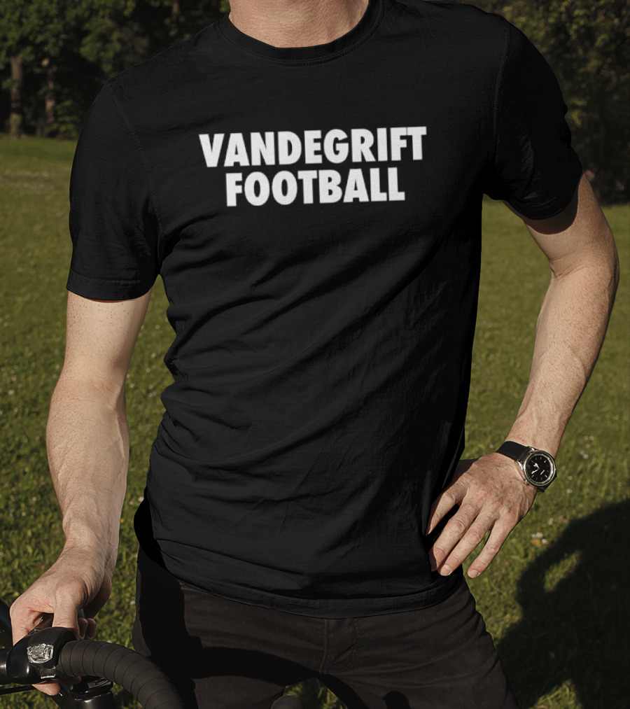 Vandegrift Football Block Lettering Stacked T-Shirt