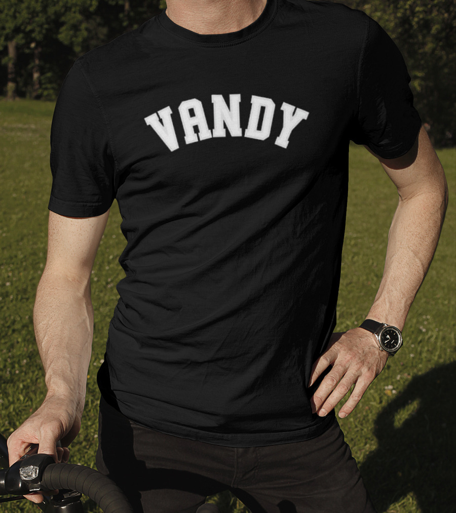 Vandy Commodores Vanderbilt Nashville NCAA Arched Grey Collegiate Lettering T-Shirt
