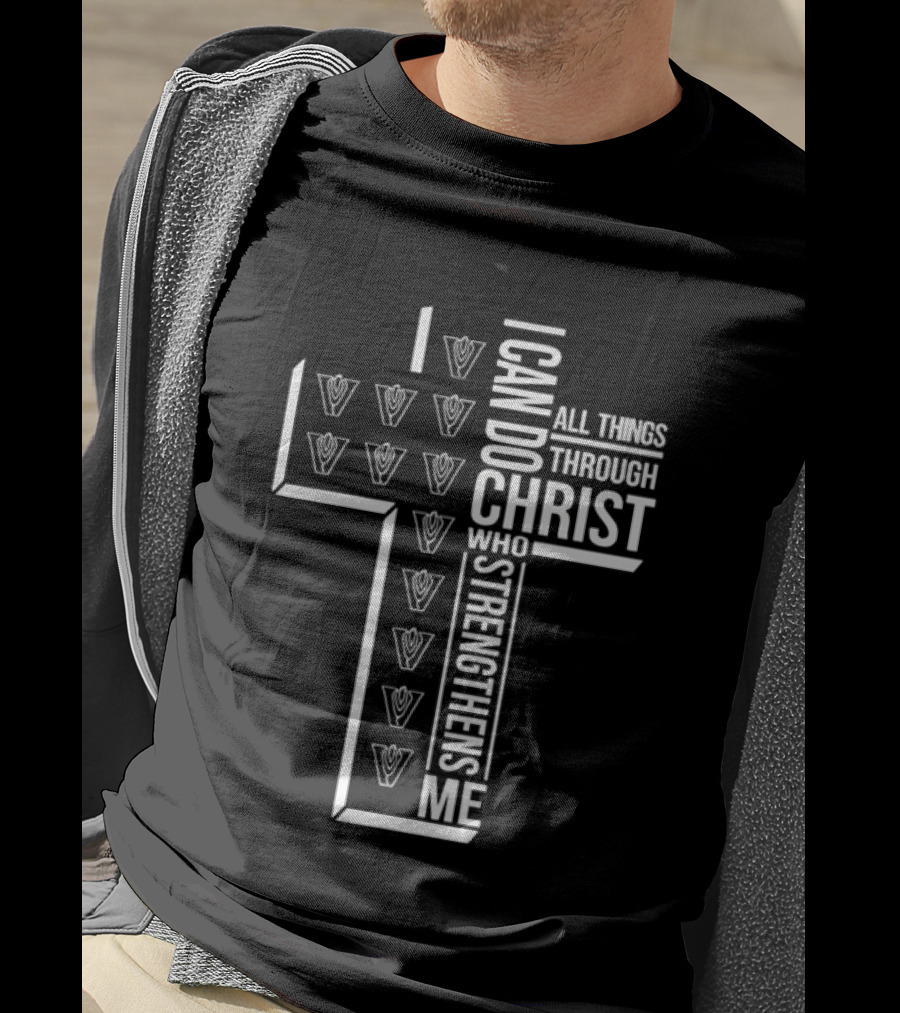 Villanova Wildcats I Can Do All Things Through Christ Who Strengthens Me T-Shirt