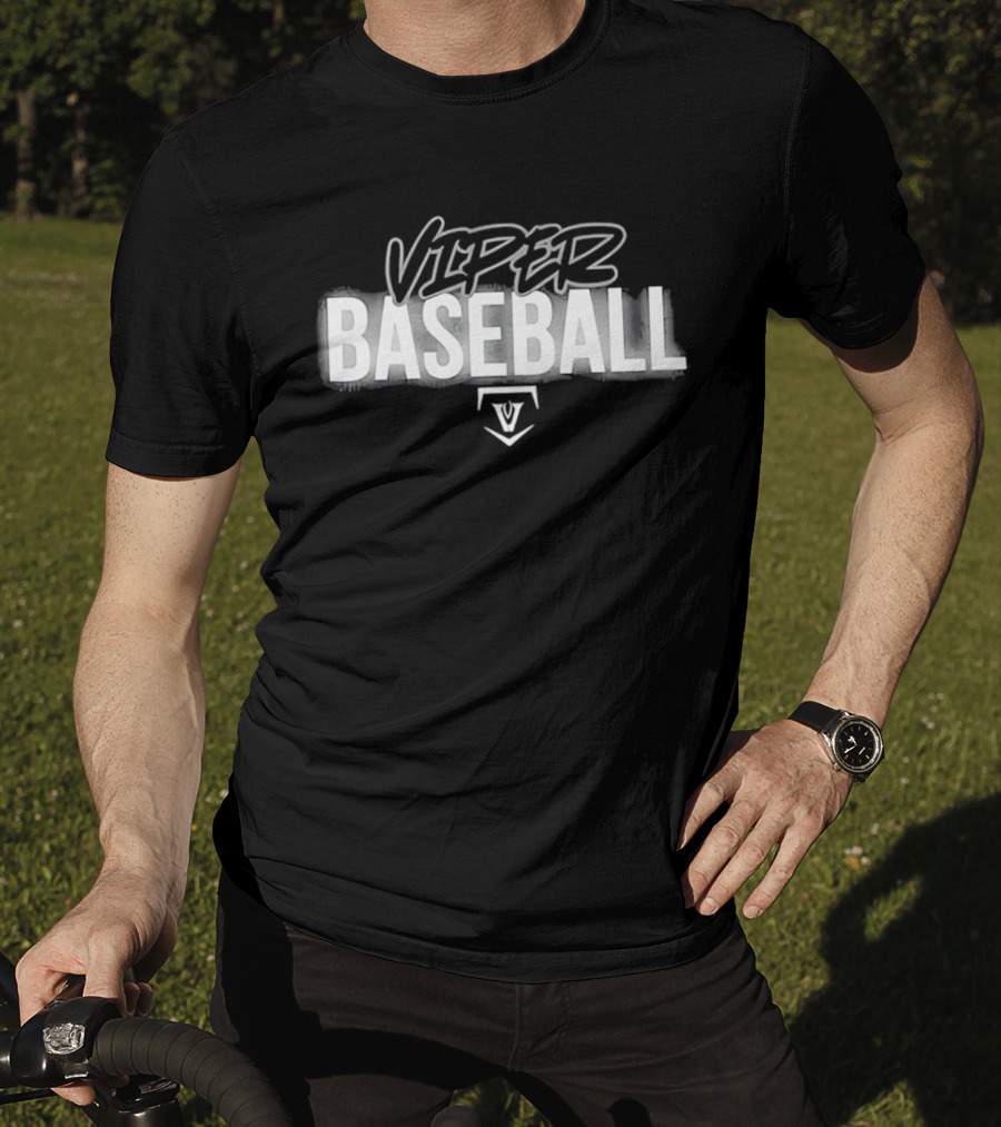 Viper Baseball Home Plate Spray Paint Stencil T-Shirt