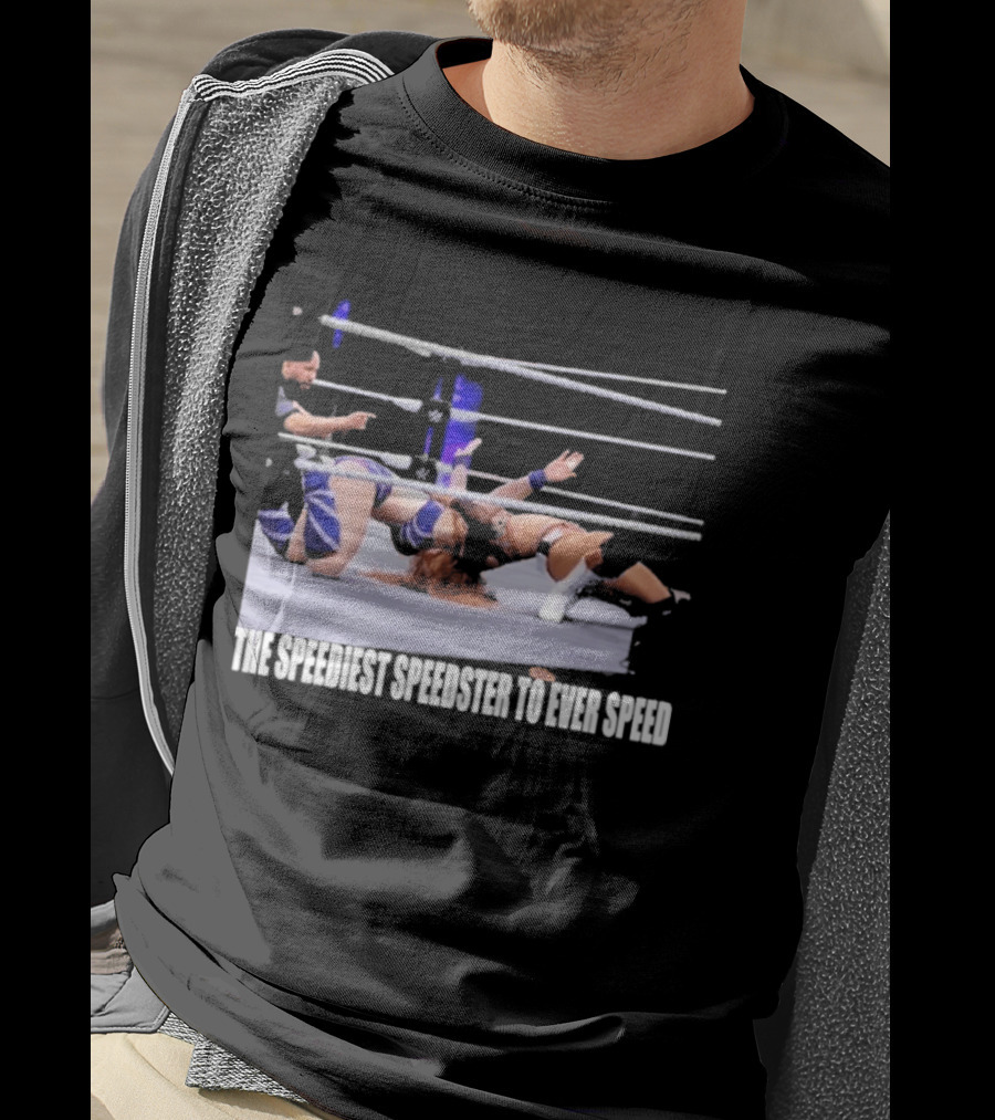 Wrensday Evolved The Speediest Speedster Wrestling Action Sequence T-Shirt
