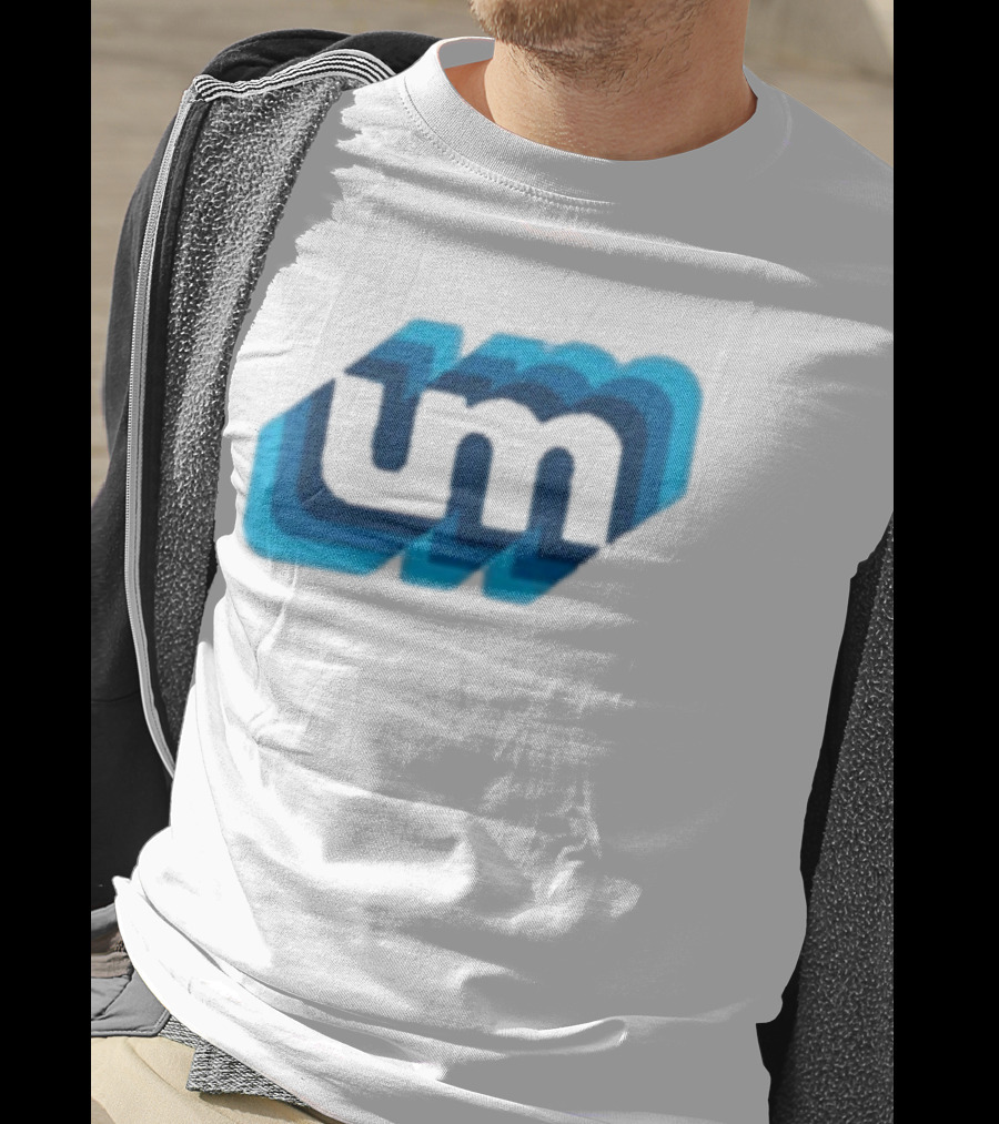 Umphrey's Mcgee Triple Wide Youth UM Overlapping Blue Letters T-Shirt