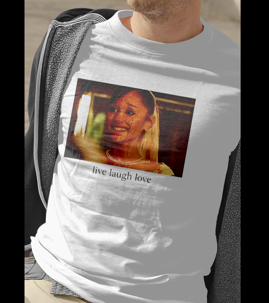 Grande Petal Live Laugh Love Blood Stained Face T-Shirt