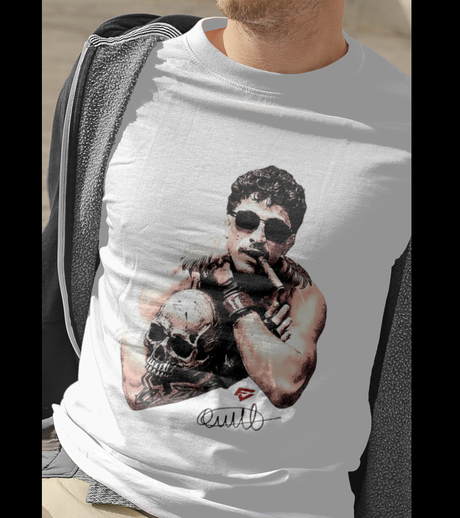 Smokilld Smokebreak Skull Tattoo Sunglasses Cigar T-Shirt