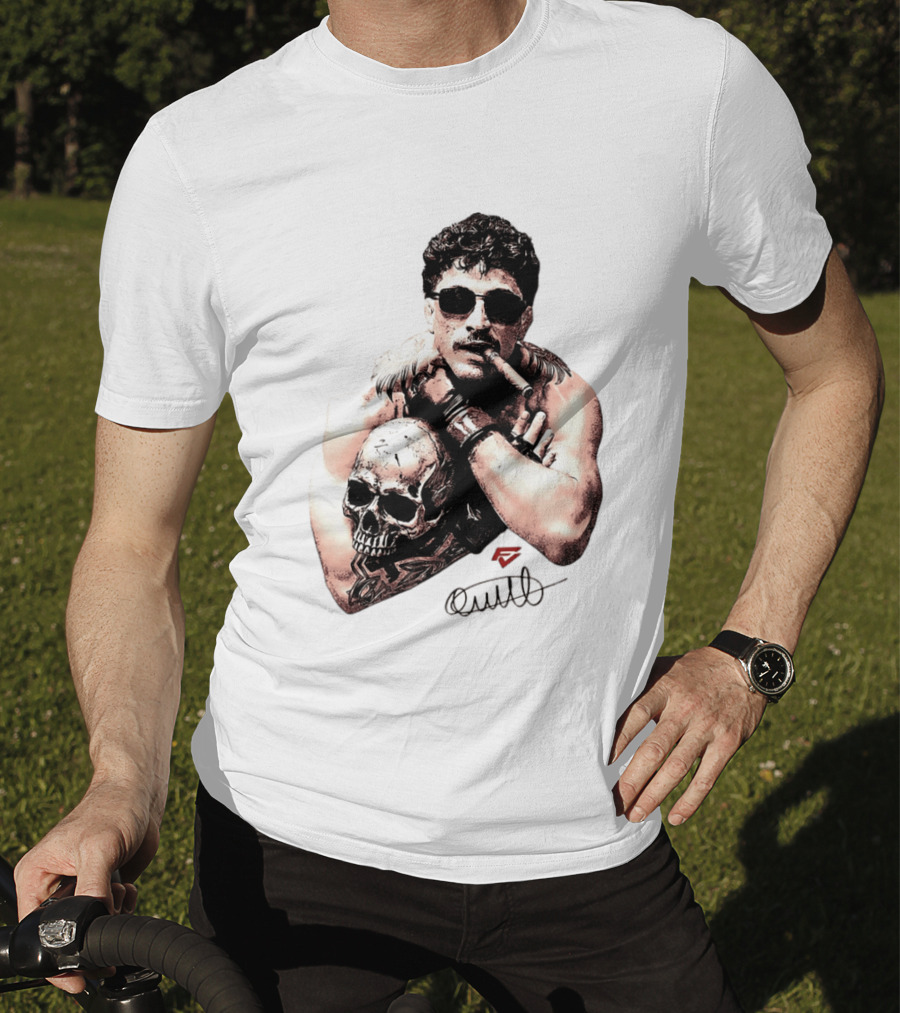Smokilld Smokebreak Skull Tattoo Sunglasses Cigar T-Shirt