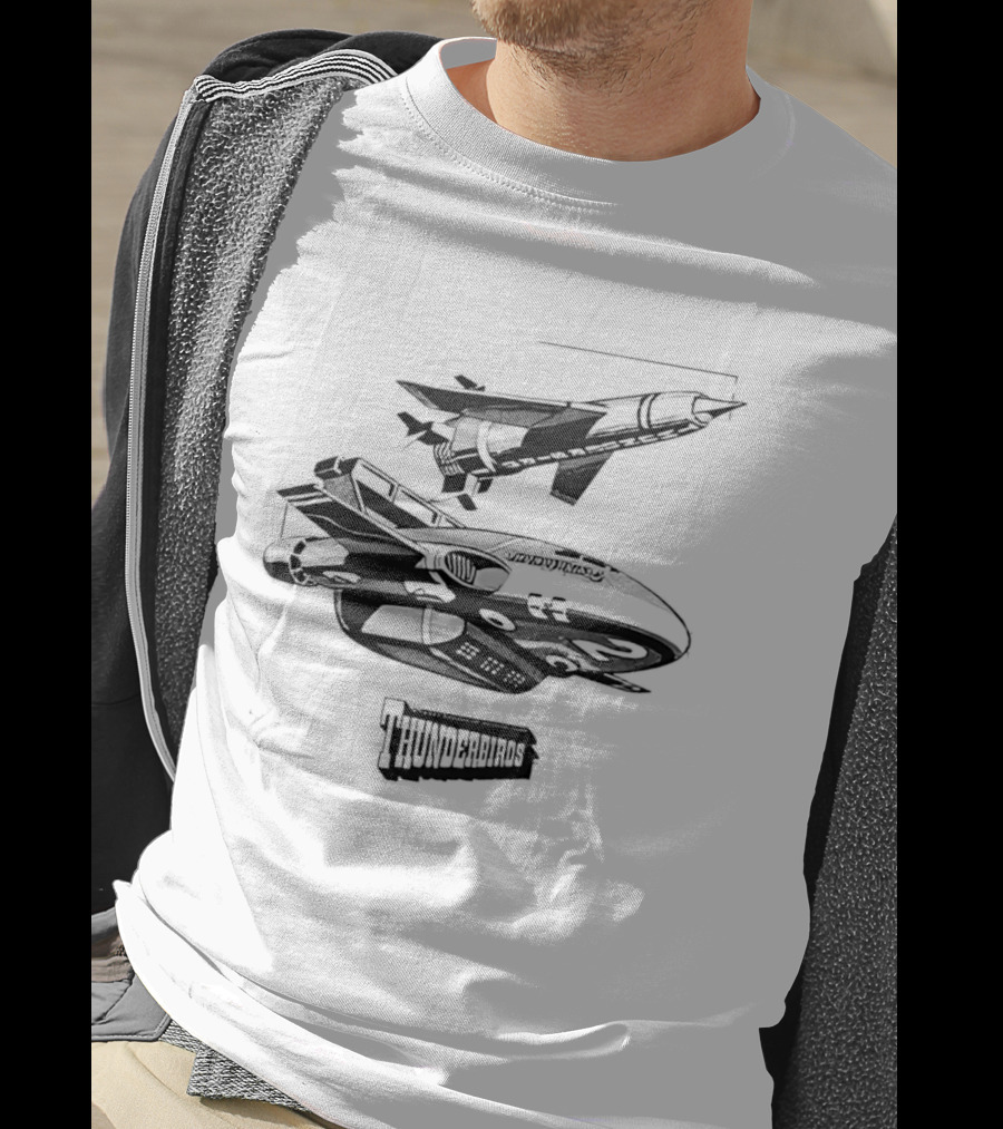 Thunderbirds Rocket Spacecraft Flying Line T-Shirt