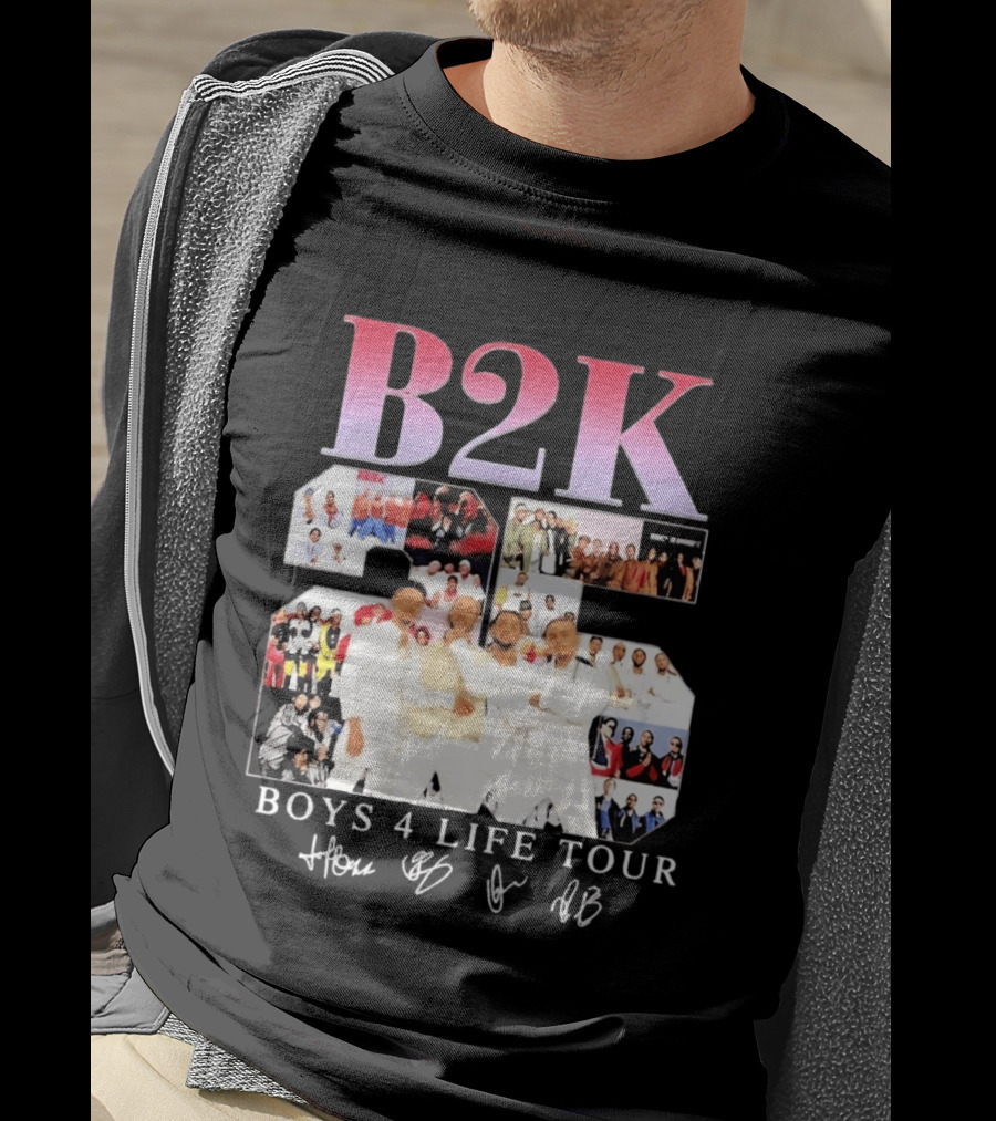 B2K 25th Anniversary Boys 4 Life Tour Signatures R&B Band T-Shirt