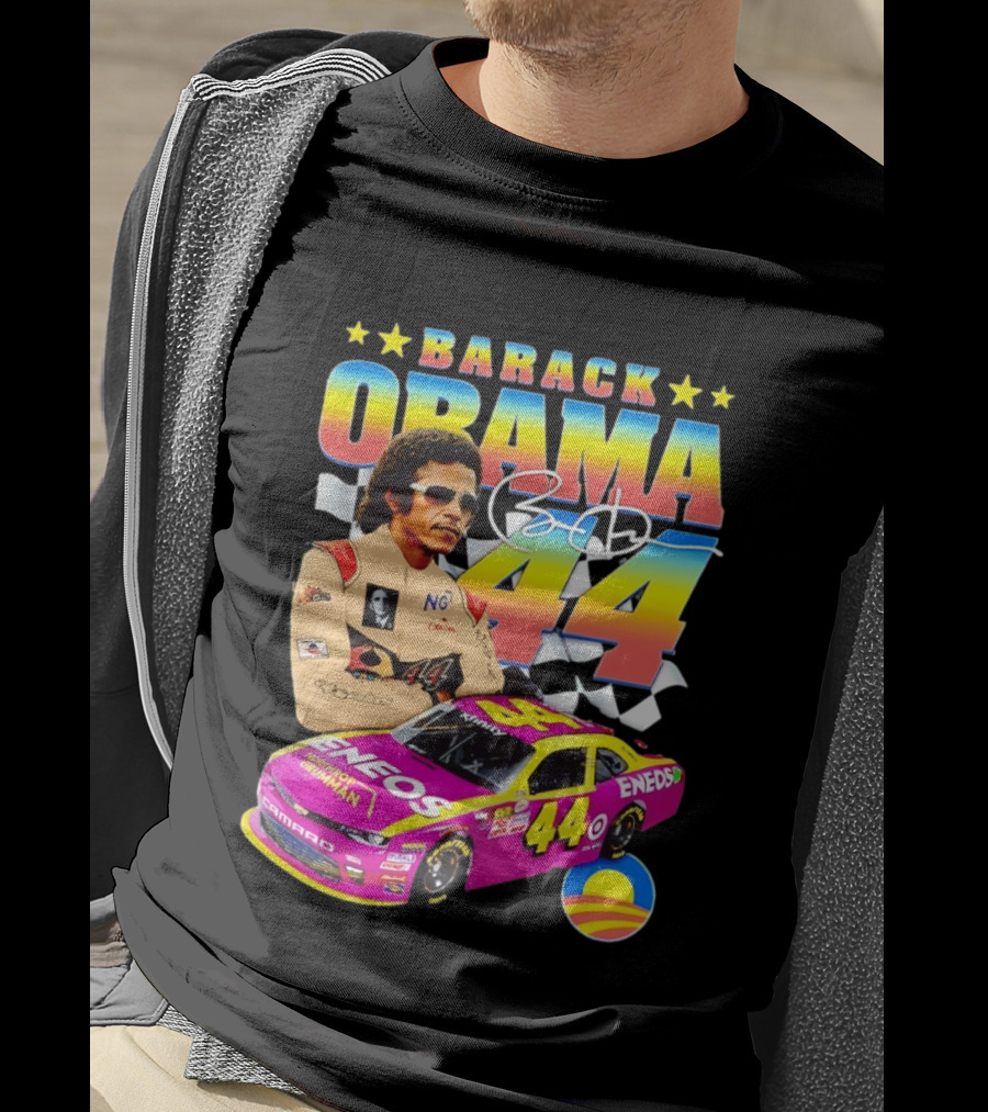 Barack Obama Racing 44 ENEOS NASCAR T-Shirt