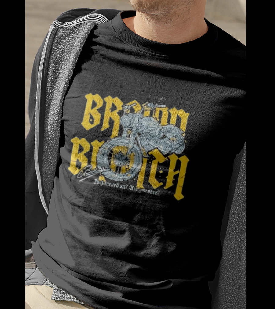 Broom Broom Is It Turned On Are You Sure Grey Motorcycle Distressed T-Shirt
