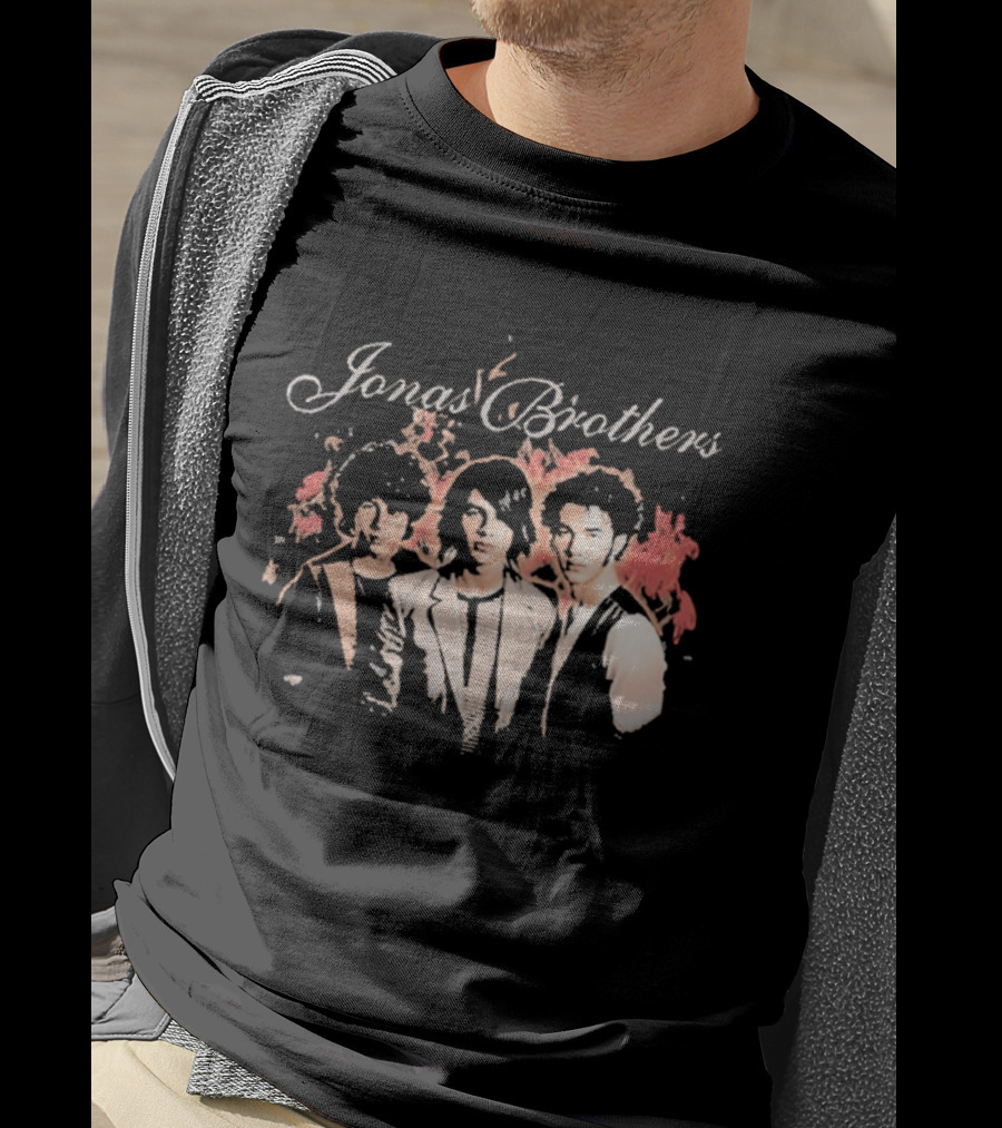 Jonas Brothers Fiery Backdrop Trio T-Shirt