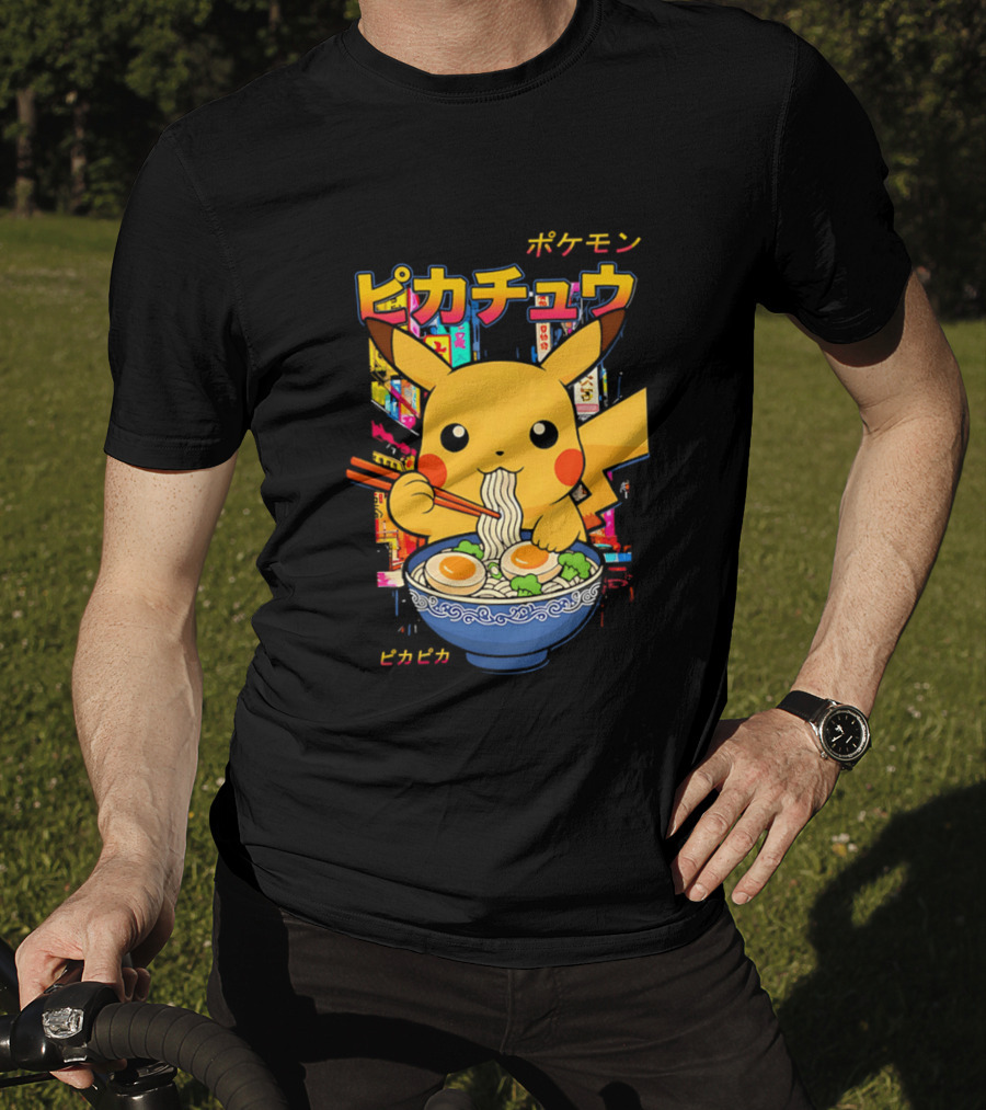 Pika Ramen Pikachu Pokémon Noodles Japan T-Shirt
